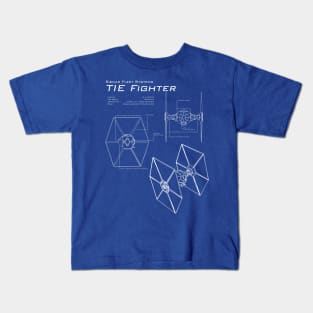 TIE Fighter Blueprints Kids T-Shirt